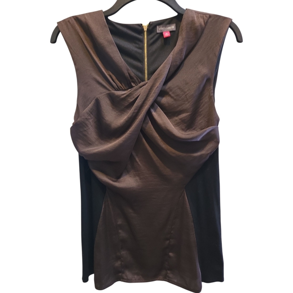 Vince Camuto Black Sleeveless Top SZ M